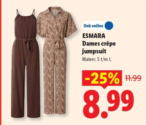 ESMARA Dames crêpe jumpsuit