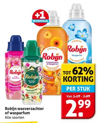 Robijn Wasverzachter of Wasparfum