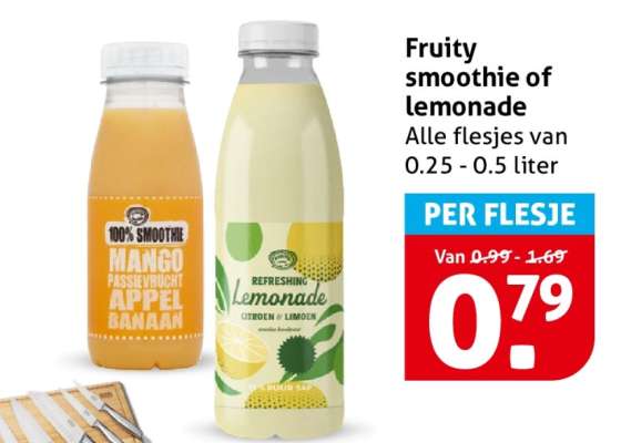 Fruity smoothie of lemonade