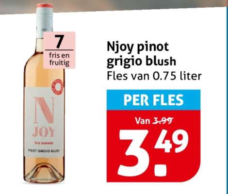 NJOY pinot grigio blush