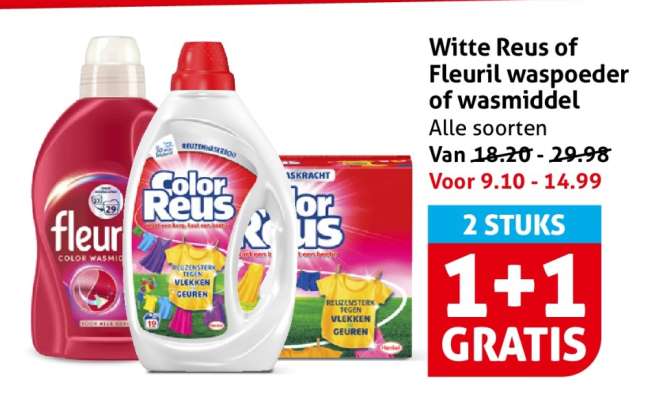 Witte Reus of Fleuril waspoeder of wasmiddel