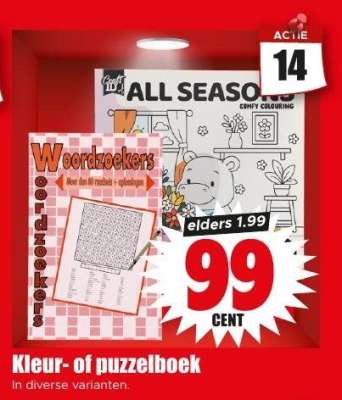 Kleur- of puzzelboek