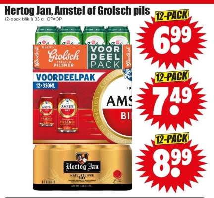 Hertog Jan, Amstel of Grolsch pils