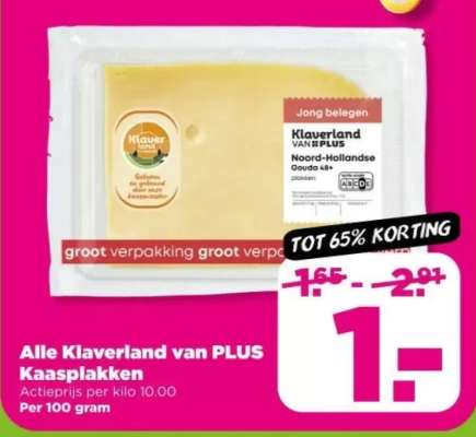Alle Klaverland van PLUS Kaasplakken