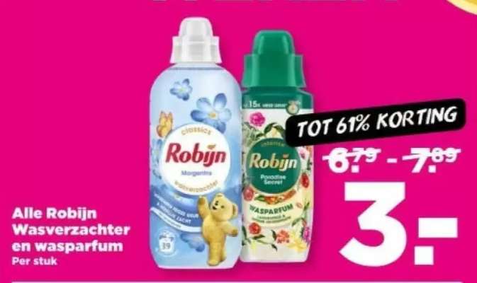 Robijn Wasverzachter en Wasparfum