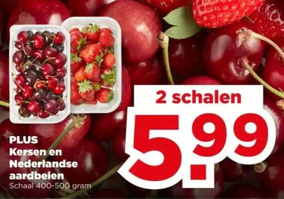 PLUS Kersen en Nederlandse aardbeien