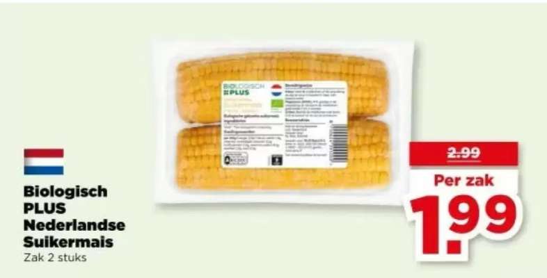 Biologisch PLUS Nederlandse Suikermais