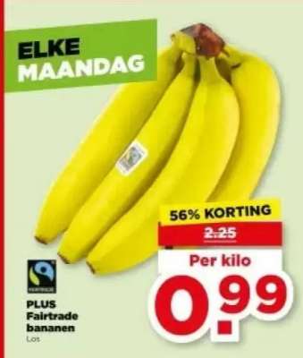 PLUS Fairtrade bananen