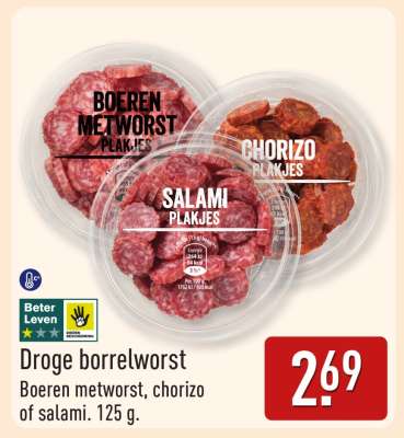 Droge borrelworst