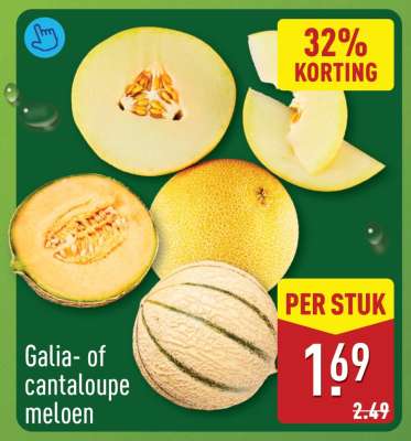 Galia- of cantaloupe-meloen