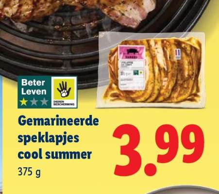 Gemarineerde speklapjes cool summer