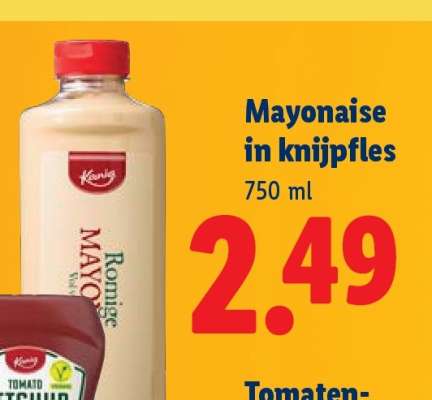 Mayonaise in knijpfles