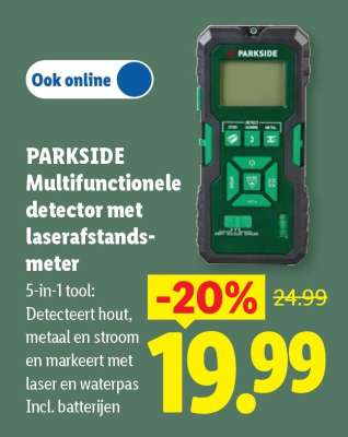 PARKSIDE Multifunctionele detector met laserafstands-meter