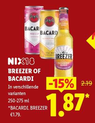BREEZER OF BACARDI