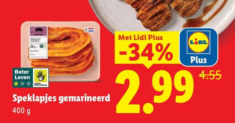 Speklapjes gemarineerd