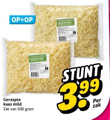 Geraspte kaas mild