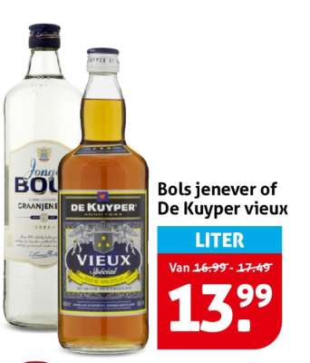 Bols jenever of De Kuyper vieux
