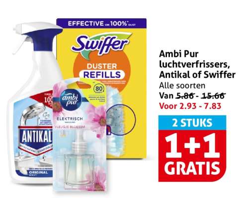 Ambi Pur luchtverfrissers, Antikal of Swiffer