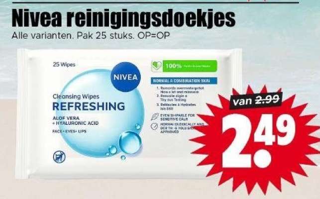 Nivea reinigingsdoekjes