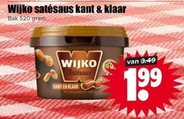 Wijko satésaus kant & klaar