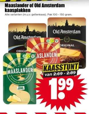 Maaslander of Old Amsterdam kaasplakken
