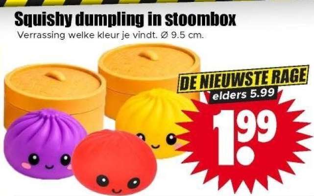 Squishy dumpling in stoombox