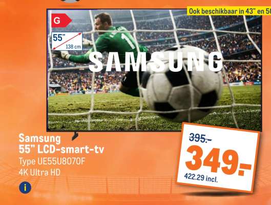 Samsung 55” LCD smart-tv