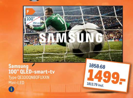 Samsung 100” QLED smart-tv