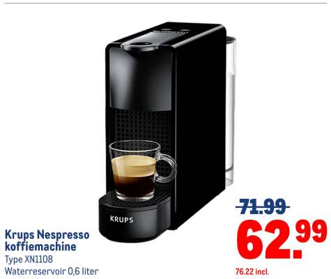 Krups Nespresso koffiemachine