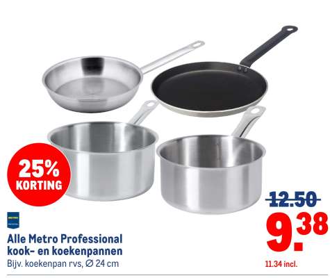 Alle Metro Professional kook- en koekenpannen
