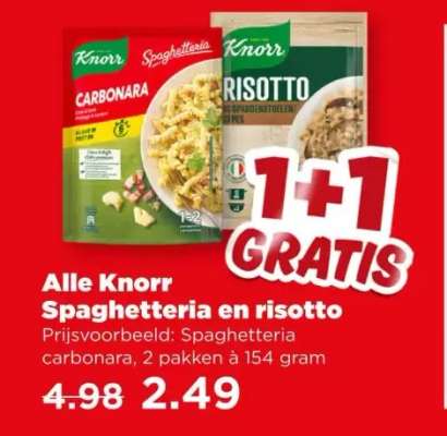 Knorr Spaghetteria en risotto