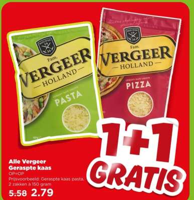 Alle Vergeer Geraspte kaas