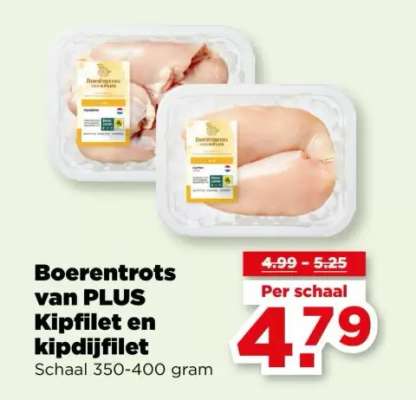 Boerentrots van PLUS Kipfilet en kipdijfilet