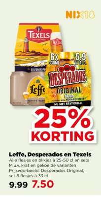 Leffe, Desperados en Texels