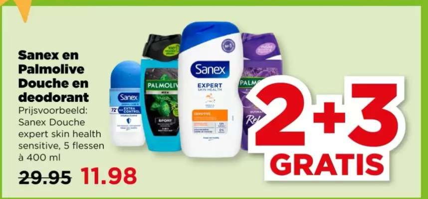 Sanex en Palmolive Douche en deodorant