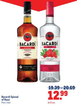 Bacardi Spiced of Razz