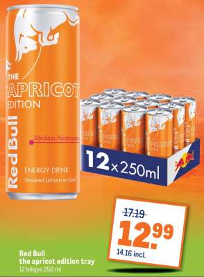 Red Bull the apricot edition tray