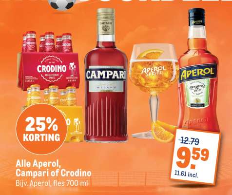 Alle Aperol, Campari of Crodino