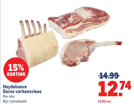 Heydehoeve Duroc varkensvlees