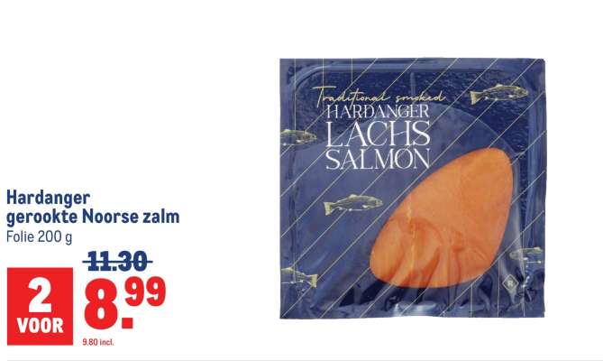 Hardanger gerookte Noorse zalm