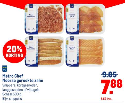 Metro Chef Noorse gerookte zalm