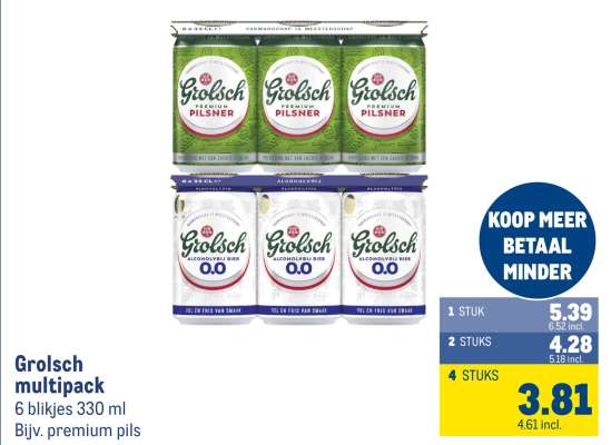 Grolsch multipack