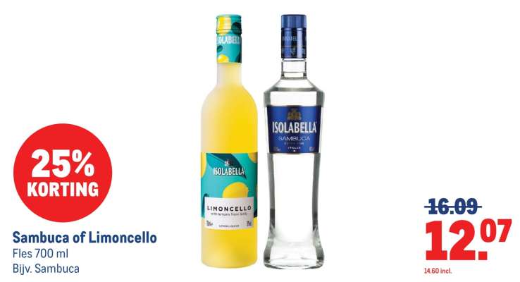 Sambuca of Limoncello