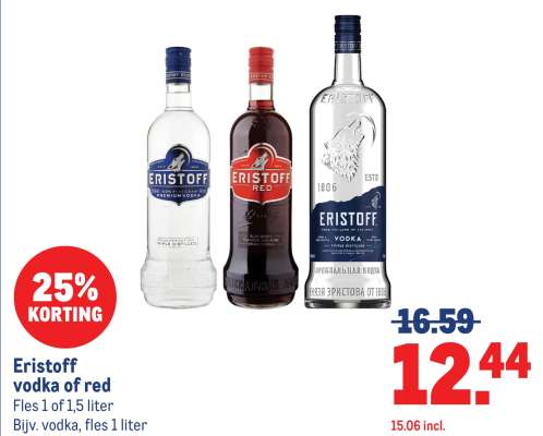 Eristoff Vodka of Red