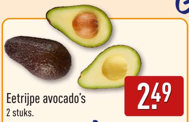 Eetrijpe avocado's