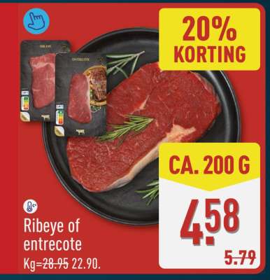 Ribeye of entrecote