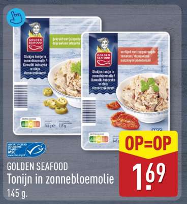 GOLDEN SEAFOOD Tonijn in zonnebloemolie