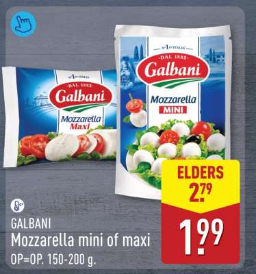 Galbani mozzarella mini of maxi