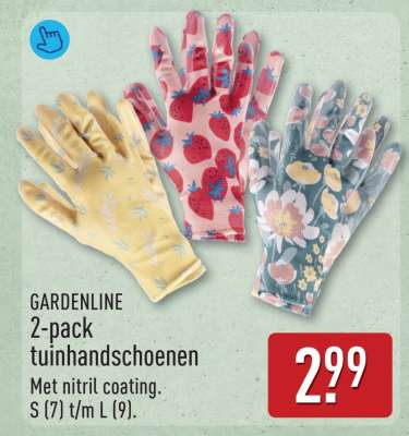 GARDENLINE 2-pack tuinhandschoenen