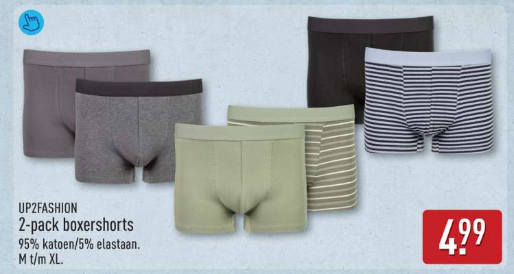 UP2FASHION 2-pack boxershorts